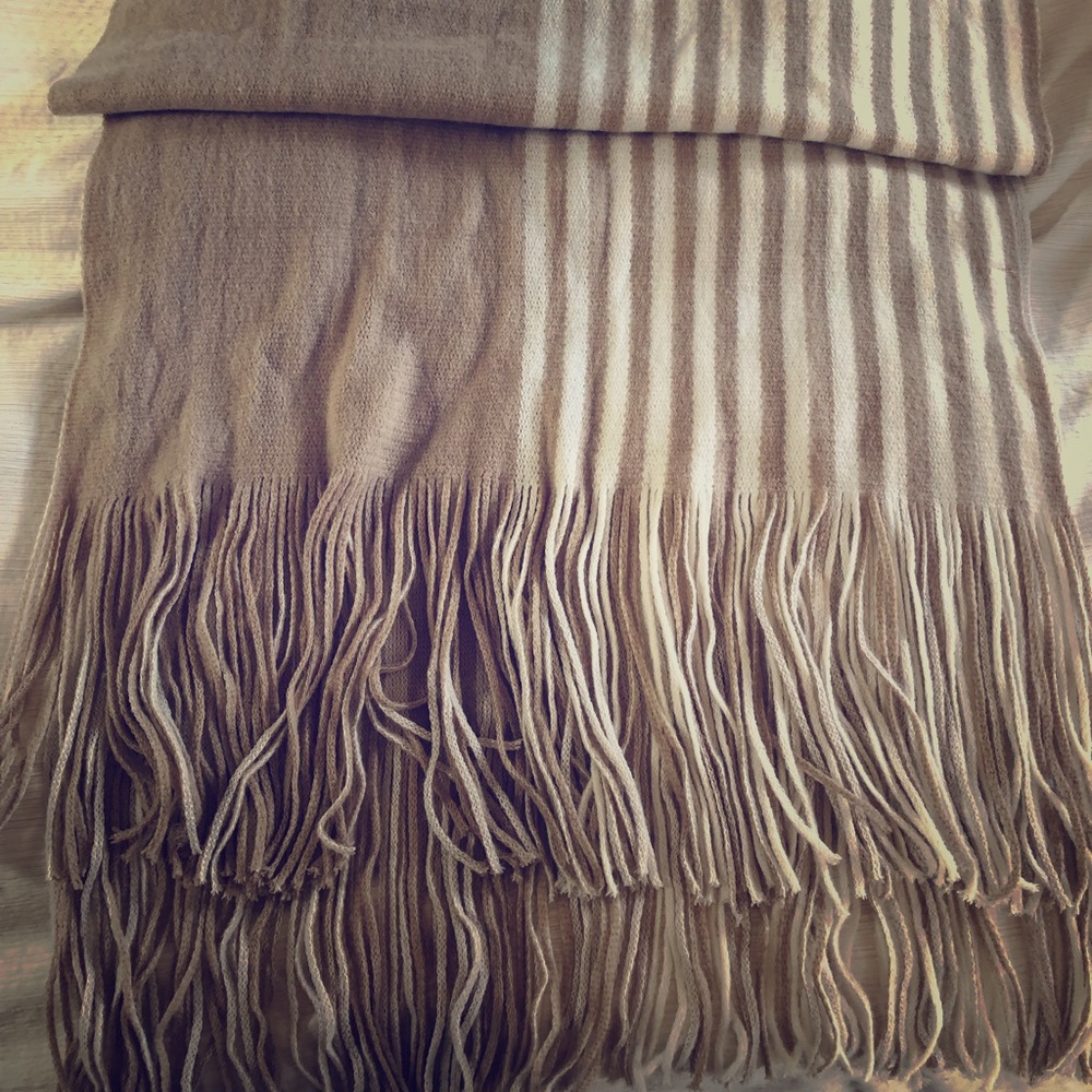 Anthropologie Fringed Wrap Scarf